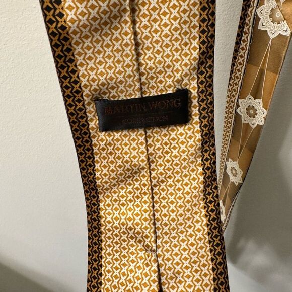 Men’s 100% silk patterned tie - Picture 3 of 4